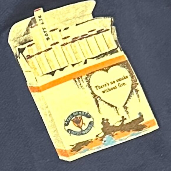 BOYS LIE SWEATPANTS "THERE'S NO SMOKE WITHOUT FIRE" SMALL - Picture 1 of 4